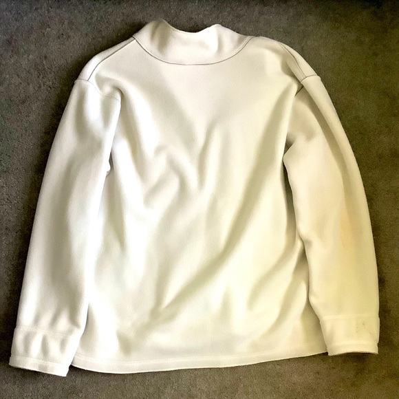 White Large Petite Fleeced Jacket - Picture 2 of 2